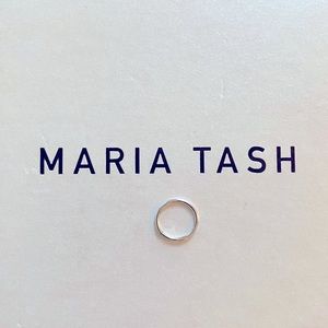 9.5 mm Maria Tash 14k white gold clicker ring.